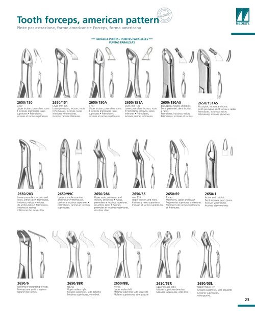 Anatomic tooth forceps, english pattern - Janouch Dental