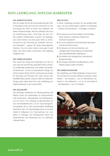 Ausbildung zum Diplom-Barkeeper