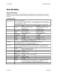 Aircraft Notes: - Uncle Ted's ADC Collection