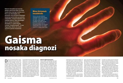 Gaisma nosaka diagnozi. Å½urnÄls IlustrÄtÄ ZinÄtne, 2010.g. maijs, 64 ...