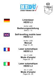 Laser automatique HEDÜ L3 - Hedue