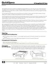 HP StorageWorks DAT Drives