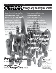 Swage any caliber, weight, shape or style instantly! - Corbin Bullet ...