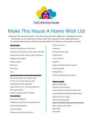 Make This House A Home Wish List - Le Bonheur Children's Hospital