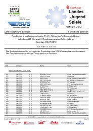 Landessportbund Sachsen Skiverband Sachsen ... - SSV 1863 Sayda