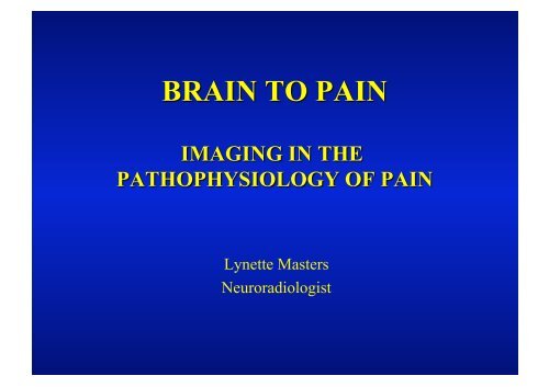 Lynette Masters Neuroradiologist