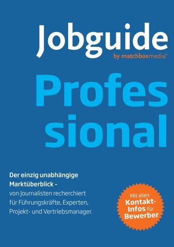 by matchboxmedia Kontakt- Infos für Bewerber - Jobguide