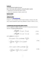 Line-by-line (LBL) method for solving IR radiative transfer