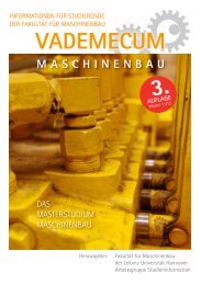 VADEMECUM - Fakultät für Maschinenbau - Leibniz Universität ...