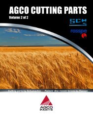 Agco 2008 catalog - AGCO Parts