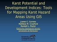 Tools for mapping Karst Hazard Regions Using GIS - Marshall ...