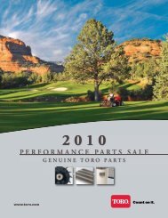 to download the 2010 Toro Performance Parts Catalogue - Parkland ...