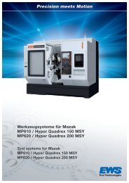 Mazak MP610 / MP620 - Command Tooling Systems