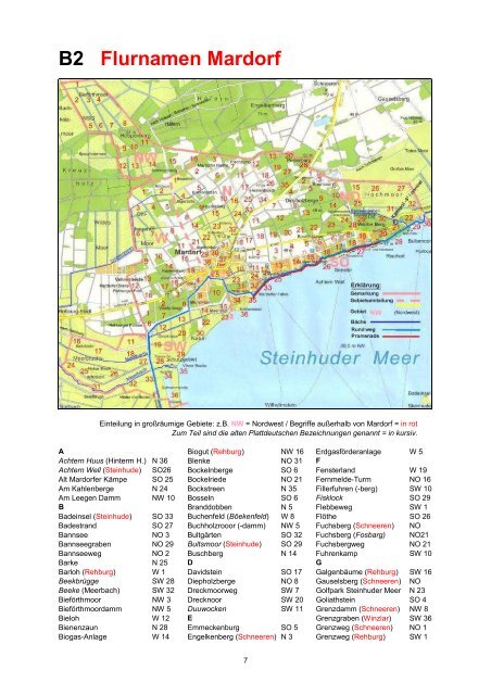 B6 Namensliste Mardorf A ? Z