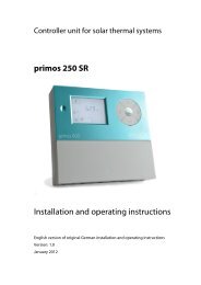 Primos 250 Installation & Operating Instructions