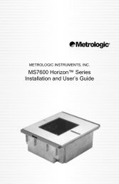 MS7600 Horizon™ Series Installation and User's Guide - Kalisch ...