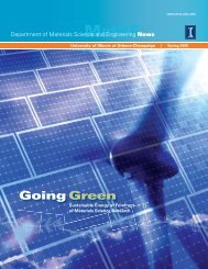 Going Green - Department of Materials Science and Engineering ...