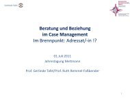 Beratung und Beziehung im Case Management ... - bei der DGCC!