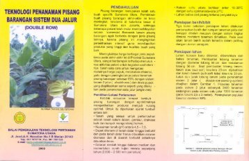 Teknologi Penanaman pisang barangan sistem ... - Pustaka Deptan