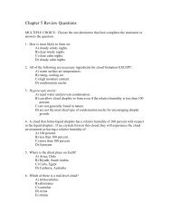 Chapter 5 Review Questions - UNL | Earth and Atmospheric Sciences