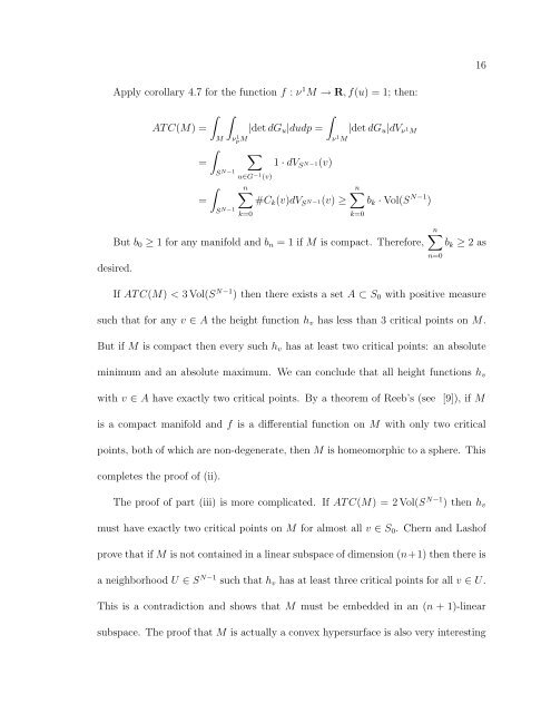 MORSE THEORY AND THE GAUSS-BONNET FORMULA Alina ...