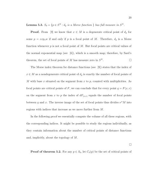 MORSE THEORY AND THE GAUSS-BONNET FORMULA Alina ...