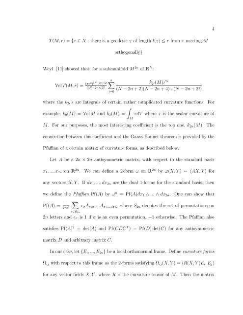 MORSE THEORY AND THE GAUSS-BONNET FORMULA Alina ...