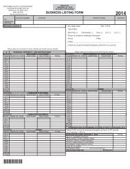 Business Personal Property Form - Buncombe County