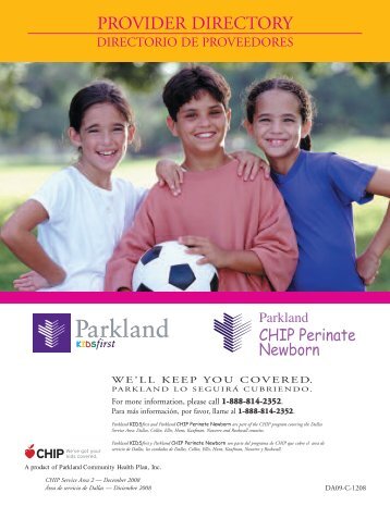 PROVIDER DIRECTORY - Parkland Community Health Plan, Inc.