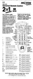 Universal Remote Control 2 I 1 IE! - MaxView Ltd