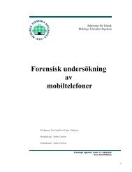 Forensisk undersÃ¶kning av mobiltelefoner - Blekinge Tekniska ...