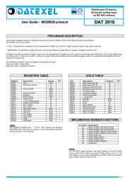 DAT3010 Universal Input to RS485 Modbus - Datexel