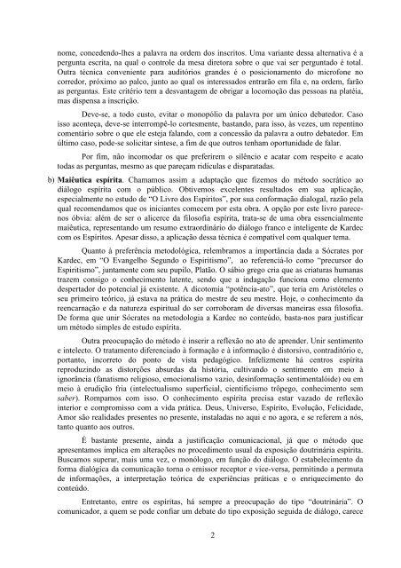 O diÃ¡logo na comunicaÃ§Ã£o verbal espÃ­rita