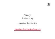 NÃƒÂ¡vrhovÃƒÂ©, procesnÃƒÂ­ vzory, vzory architektur