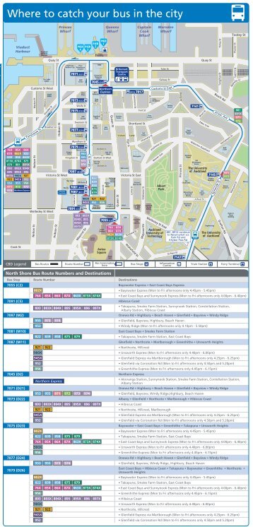 Where to catch your bus in the city - MAXX Auckland Regional ...