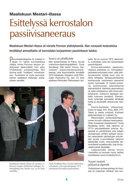Yhdistyksen jÃ¤senlehti 4/12, PDF tiedosto - Helsingin ...