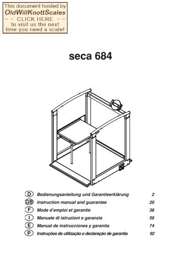 seca 684 - Scale Manuals