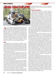 Aprilia Tuono V4R APRC - Motorcycle Consumer News