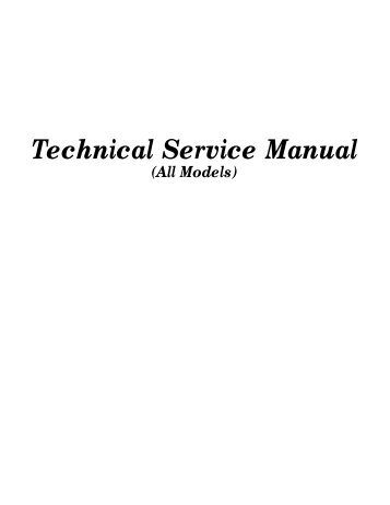 Technical Service Manual - mbm-Service GmbH