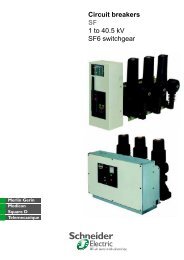 Circuit breakers SF 1 to 40.5 kV SF6 switchgear - Schneider Electric ...