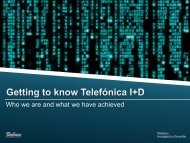 Getting to know Telefonica - TelefÃƒÂ³nica I+D