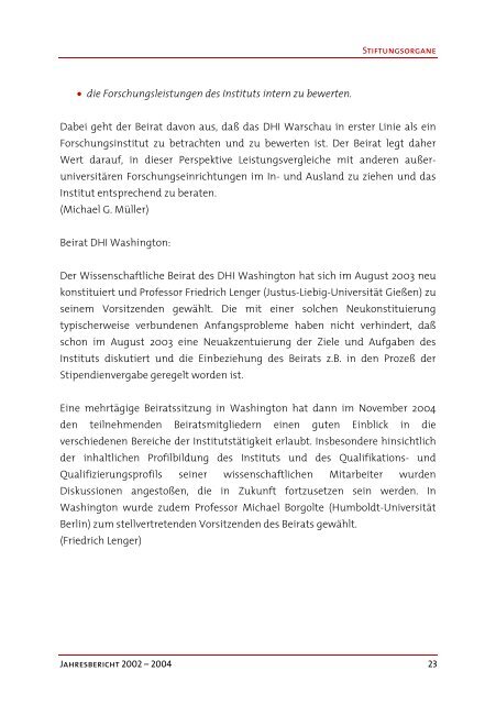 DGIA-Jahresbericht 2002-2004 - Max Weber Stiftung