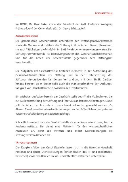 DGIA-Jahresbericht 2002-2004 - Max Weber Stiftung