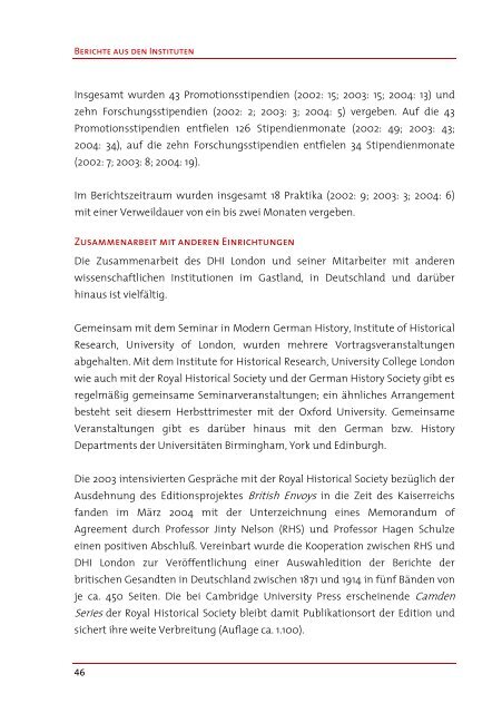 DGIA-Jahresbericht 2002-2004 - Max Weber Stiftung