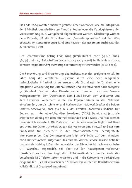 DGIA-Jahresbericht 2002-2004 - Max Weber Stiftung