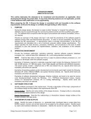 DESIGN DOCUMENT ANNOTATED OUTLINE This outline ...