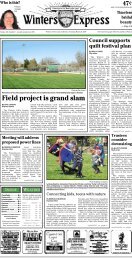 Field project is grand slam - Winters Express