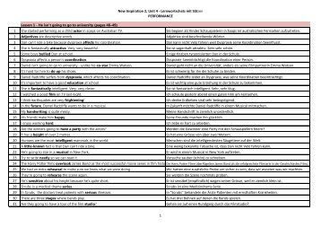 New Inspiration 2, Unit 4 - Lernwortschatz mit Sätzen ... - learnsite