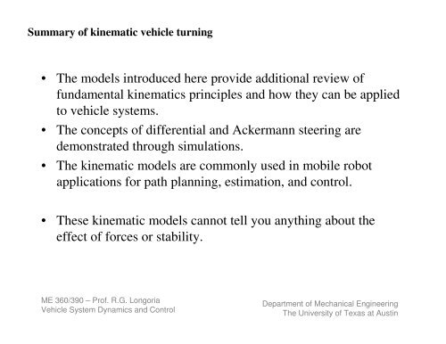 04 Steering And Turning Vehicles - Department of Mechanical ...