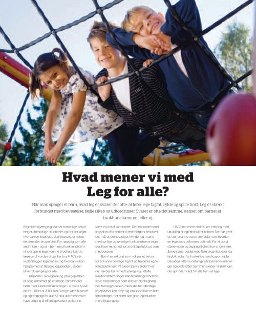 Leg for alle - Hags